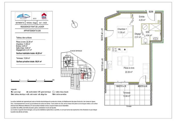 Grand T2 neuf, à vendre à Volx