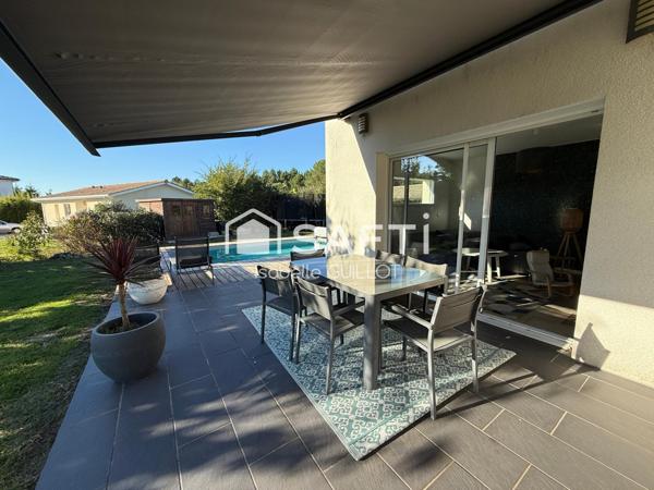 Maison 4 chambres avec piscine et garage
