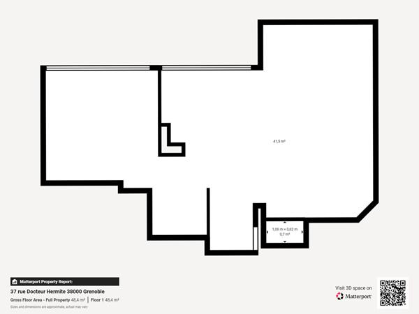 Appartement Grenoble 2 pièces 40 m2 avec balcon et ascenseur