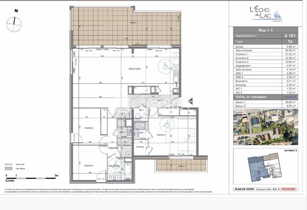 Achat appartement Neuvecelle - 4 pièce(s) - 133 m² - 1 080 000 €