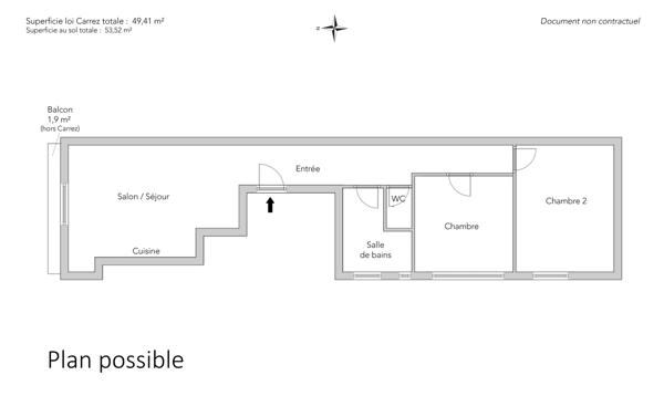 Appartement Paris 18 e - MONTMARTRE / HAUT LEPIC
