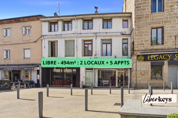 Immeuble Monopropriété - Libre - Fort potentiel de rentabilité