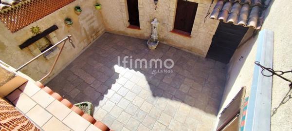 Mison de caractère 109 m², terrasses + garage, vie à pied