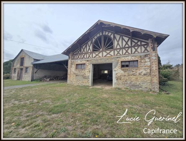 À vendre – Domaine de caractère de 200m2 à Ombré d’Anjou (28 hectares d’un seul tenant)