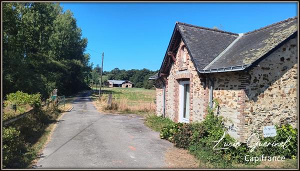 À vendre – Domaine de caractère de 200m2 à Ombré d’Anjou (28 hectares d’un seul tenant)