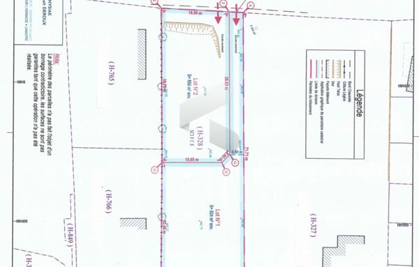 Terrain à Batir de 820 m²