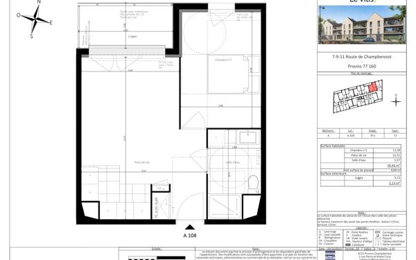 Appartement à vendre    2 pièces • 39,46 m2 Provins