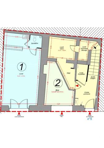 Parking à vendre  14,27 m 2   BORDEAUX  - 33