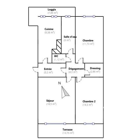 Appartement à vendre 3 pièces 72 m² Toulon