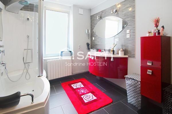 Appartement Duplex avec 3 chambres-mezzanine-caves-garage et jardin!