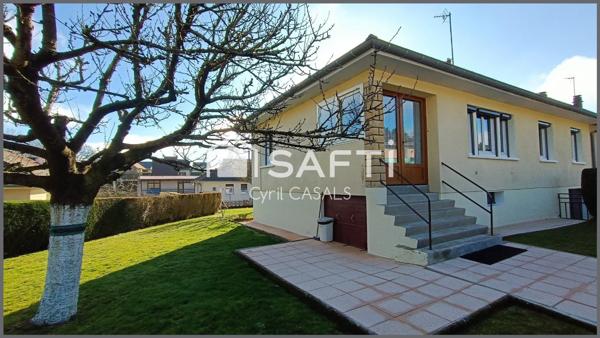 Charmante maison mitoyenne de 82 m2 sur sous sol complet avec 3 chambres