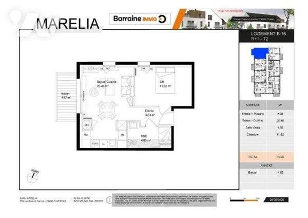 CROZON - A proximité immédiat du centre-ville - Environnement calme - Appartement neuf de type ...