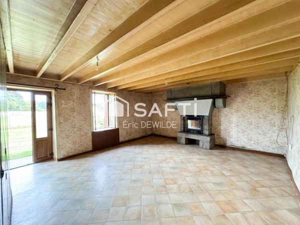 Maison à rénover, terrain rare de 4,4 ha
