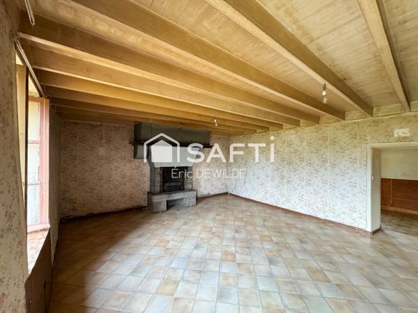Maison à rénover, terrain rare de 4,4 ha