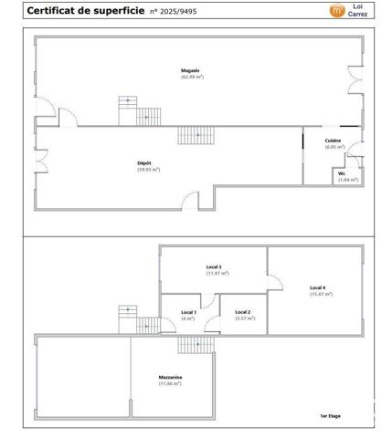 Murs commerciaux  à vendre 157 m² Lyon 3