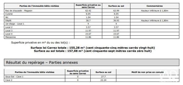 Murs commerciaux  à vendre 157 m² Lyon 3