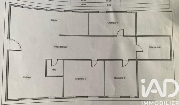 Appartement à vendre 4 pièces 73 m² Mions