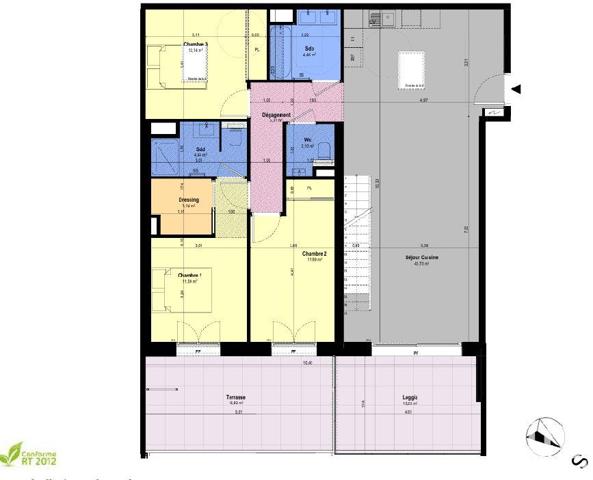 Appartement à vendre 5 pièces 126 m² Châteauneuf-Grasse