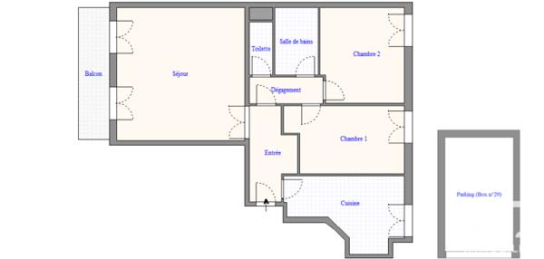 Appartement à vendre 3 pièces 68,28 m² Guyancourt