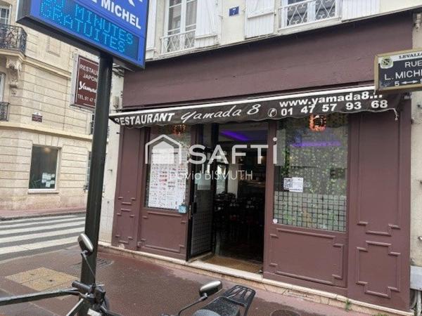 CESSION DE FONDS DE COMMERCE RESTAURANT 50 M2 AVEC EXTRACTION DE 300 LEVALLOIS PERRET
