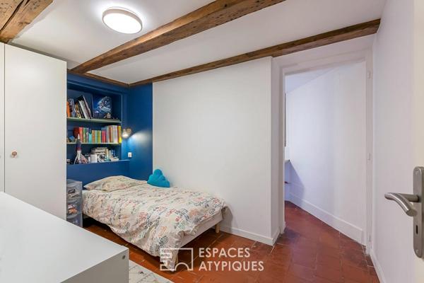 Appartement familial en dernier étage à proximité des quais de Saône