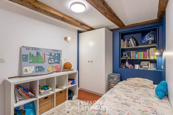 Appartement familial en dernier étage à proximité des quais de Saône