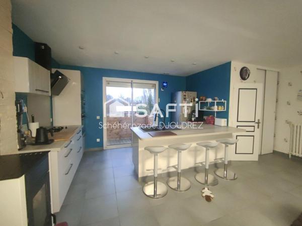 MAISON SUR SOUS-SOL - 4 PIECES - GARAGE - DEPENDANCES - TERRAIN 1375M²