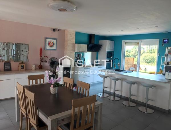 MAISON SUR SOUS-SOL - 4 PIECES - GARAGE - DEPENDANCES - TERRAIN 1375M²