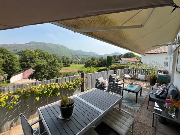 À VENDRE APPARTEMENT DE CHARME DE 88 m² AVEC TERRASSE PANORAMIQUE À ASCAIN !!!