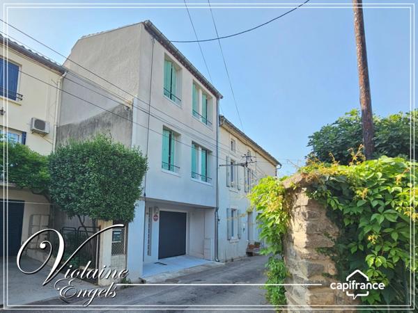 Maison rénovée avec jardin, terrasse et garage dans village proche du Canal du Midi