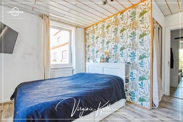 À vendre à ROMANSWILLER (67) - Appartement 3 pièces de 71,35m² - Garage - Remise - Place de parking - Jardin privatif 175 m²