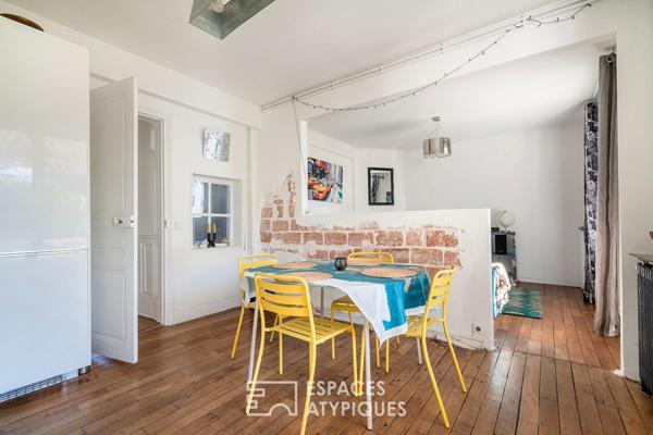 Duplex avec jardin et balcons