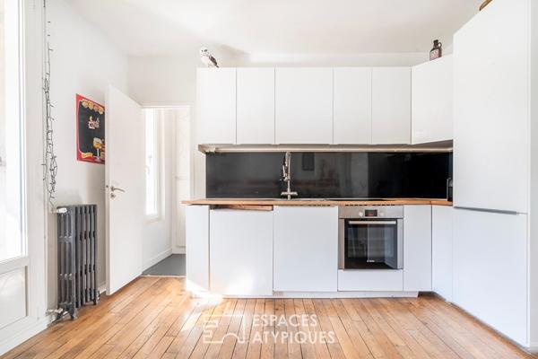 Duplex avec jardin et balcons