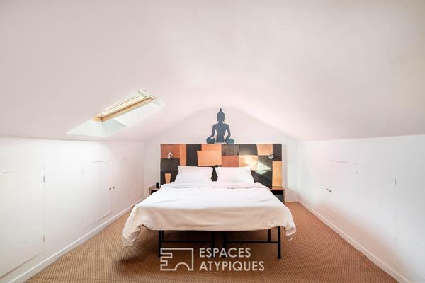 Duplex avec jardin et balcons