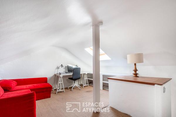 Duplex avec jardin et balcons