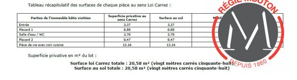 Studio LMNP 21m2 - MERMOZ - 69008 LYON
