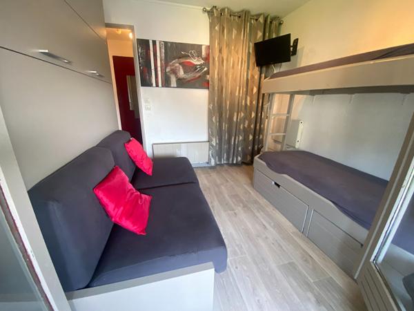 T2 (2 appartements réunis) de 26,25 m² ,Vue Pistes & Loggias Vitrées, Exposition Sud-Ouest