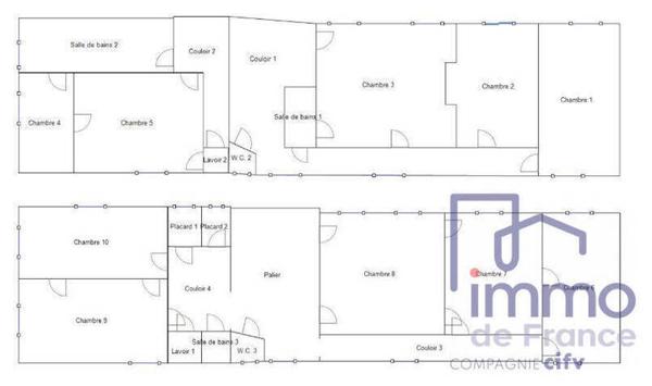 Maison 32 pièces                                        - 42580 L'Étrat Réf : 2884-CIFVFOREZVELAY