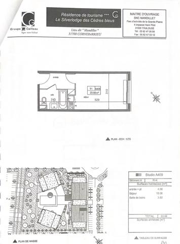 Dans une résidence de tourisme d'affaires de 2011 avec piscine, située à proximité de l'Aéroconstellation, du MEETT et de la Clinique des Cèdres, investissez dans ce T1 meublé d'environ 23m2, situé au 4ème étage. Sous contrat de bail commercial avec la société Appart'city, ce bien vous générera un loyer garanti de 3.894€ HT par an, soit une rentabilité brute garantie de 8,65%. Vous souhaitez vous construire un patrimoine sécurisé et/ou créer un complément de revenu retraite garanti, alors ce bien est fait pour vous. Statut LMNP avec amortissement possible. Photos d'un bien type. A SAISIR !!!