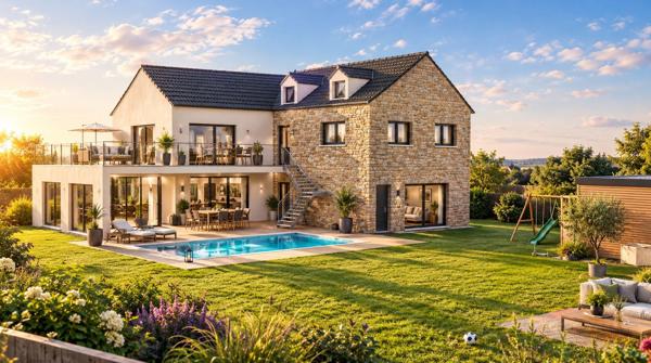 Terrain + Maison à vendre 5 pièces - 200 m²