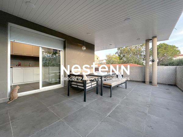 Pia : bel appartement T4 de 87,5 m² loué, avec terrasse et 2 places de parking