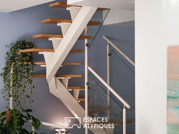 Maison familiale en ossature bois au coeur de la nature