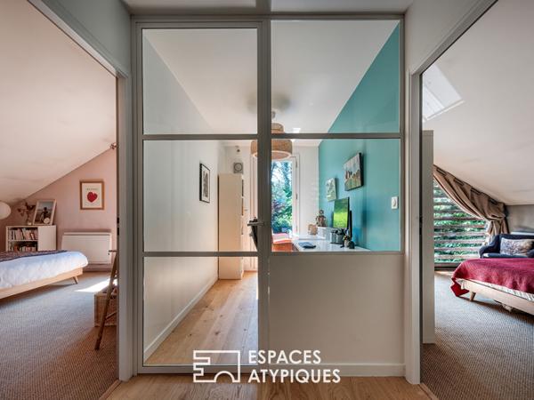 Maison familiale en ossature bois au coeur de la nature