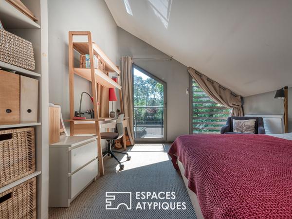 Maison familiale en ossature bois au coeur de la nature