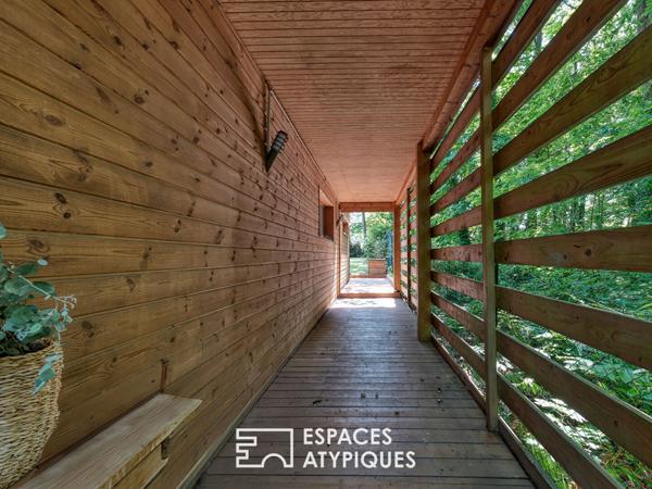 Maison familiale en ossature bois au coeur de la nature