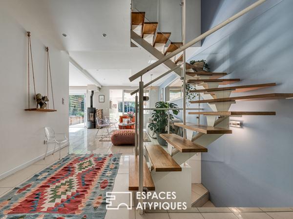 Maison familiale en ossature bois au coeur de la nature