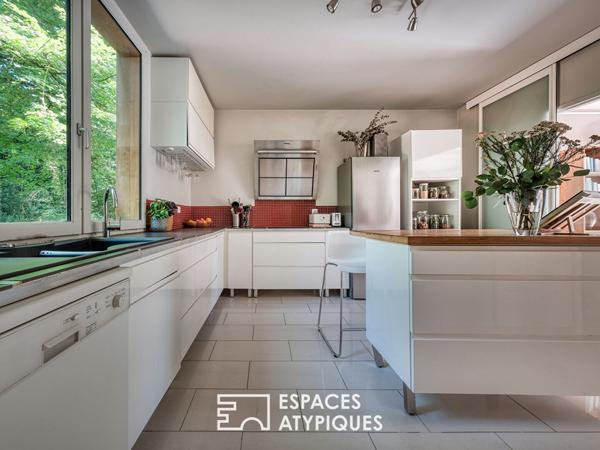 Maison familiale en ossature bois au coeur de la nature