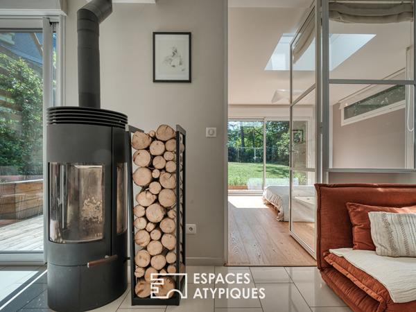 Maison familiale en ossature bois au coeur de la nature