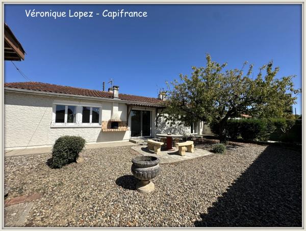 Le Passage, maison de plain-pied de 93m² avec garage, jardin et abri en dur