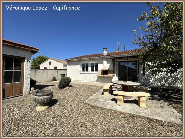 Le Passage, maison de plain-pied de 93m² avec garage, jardin et abri en dur